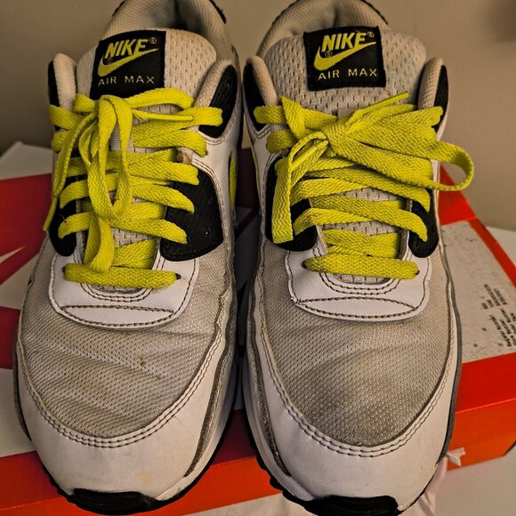 2021 NIKE Air Max 90 Reflective Logo White/ Volt/Platinum 2021 Men's Size US 12 - Picture 3 of 10